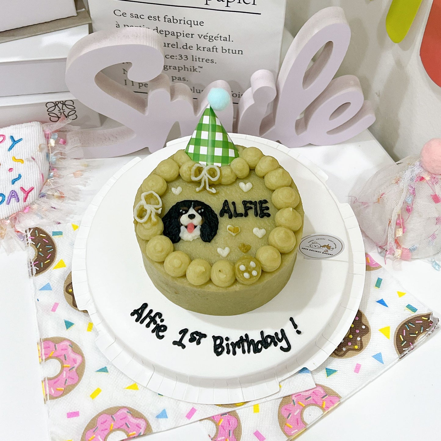 2D Custom Dog/Cat Bubbles Cake