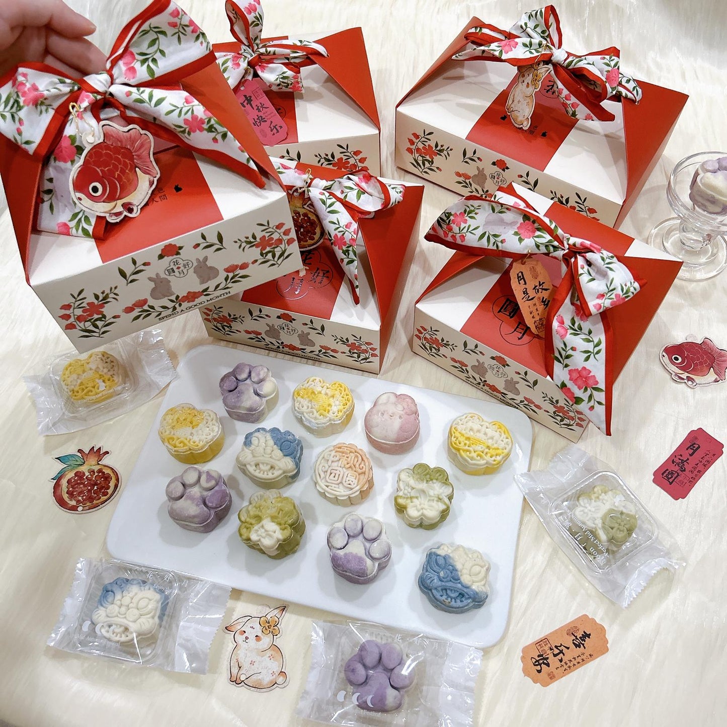 Snow Skin Pet Mooncake For Dogs & Cats