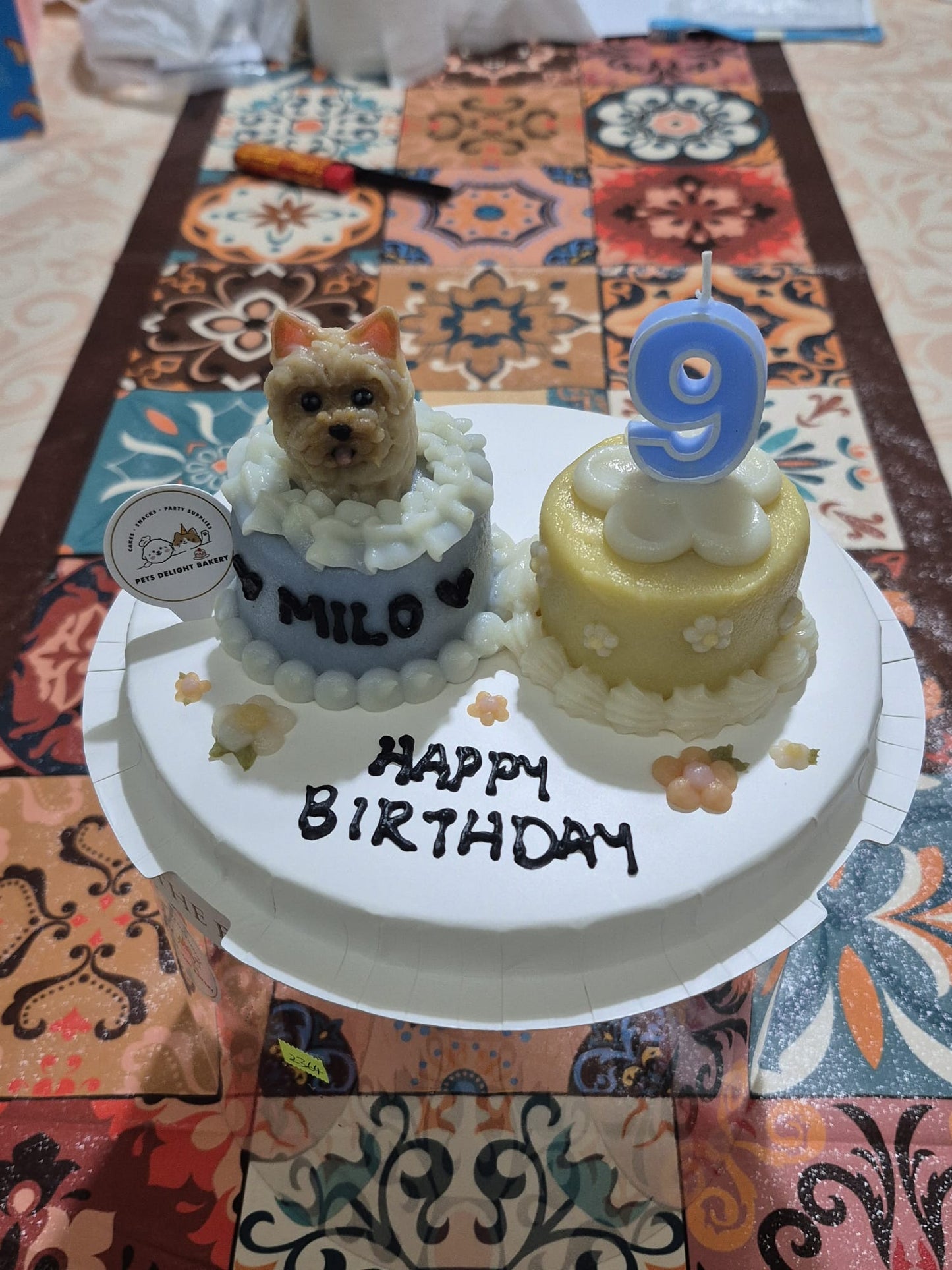 3D Dog/Cat Double Delight Mini Cake Platter
