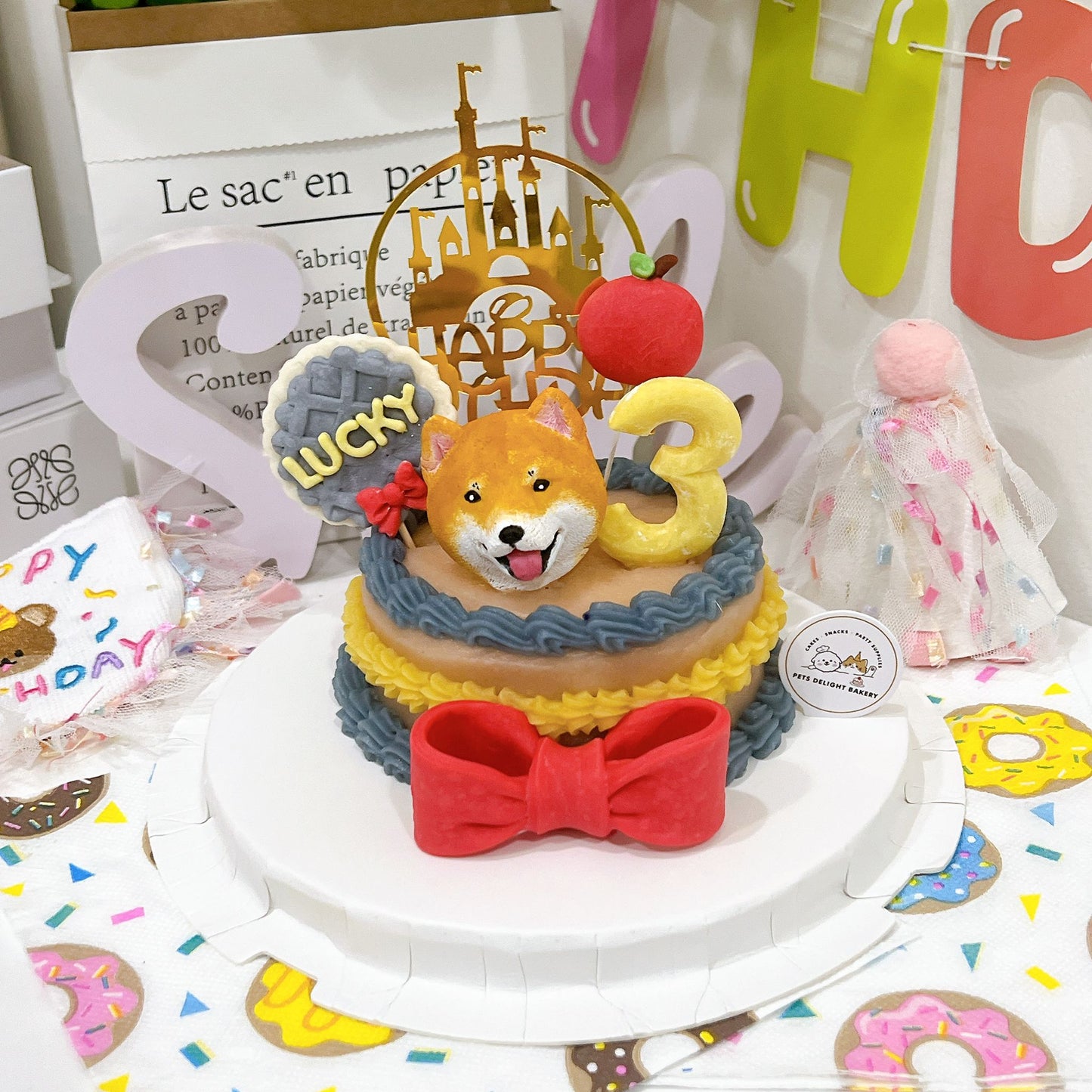 3D Customized Dog/Cat Snow White Princess Cake