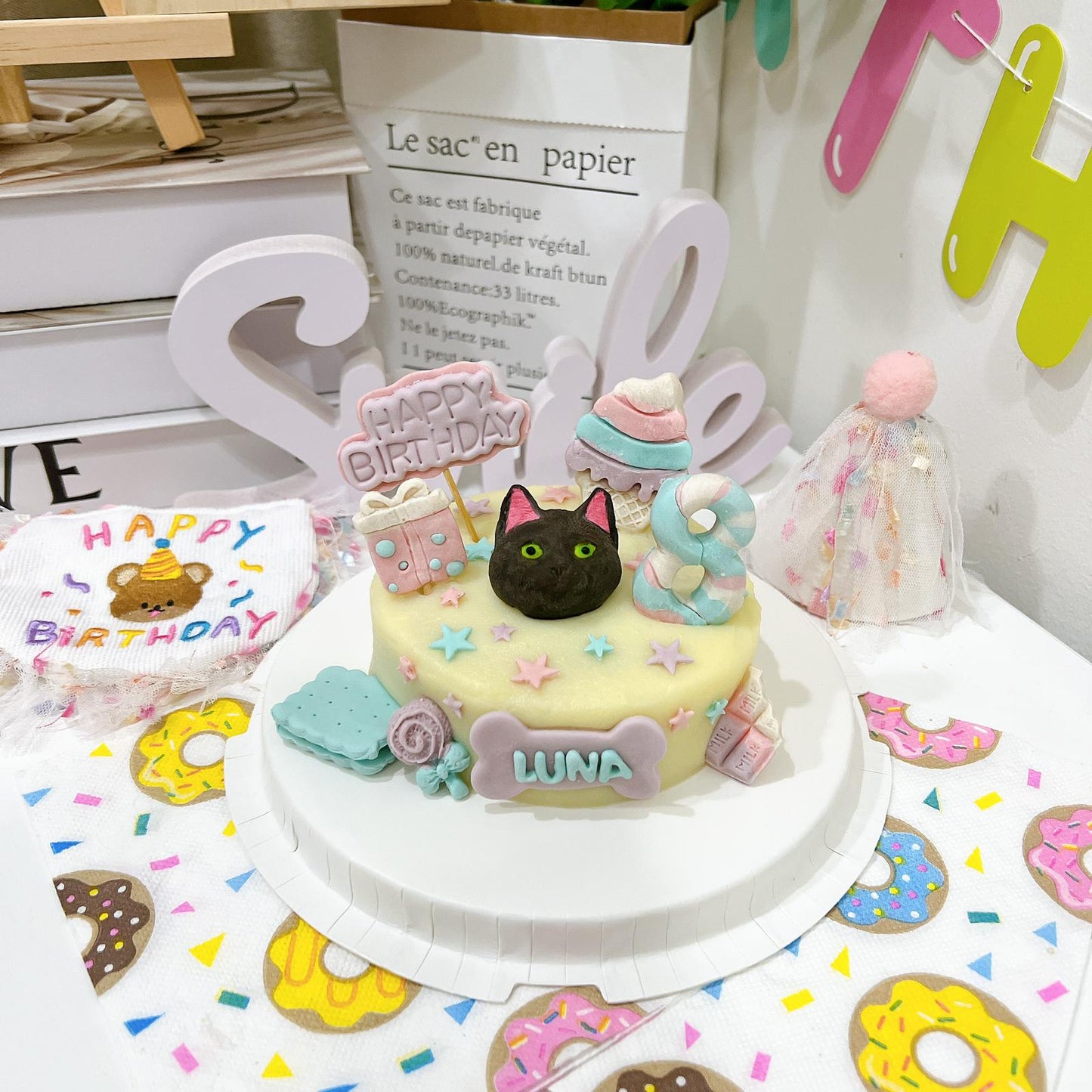 3D Customized Sweet Candyland Dog/Cat Cake