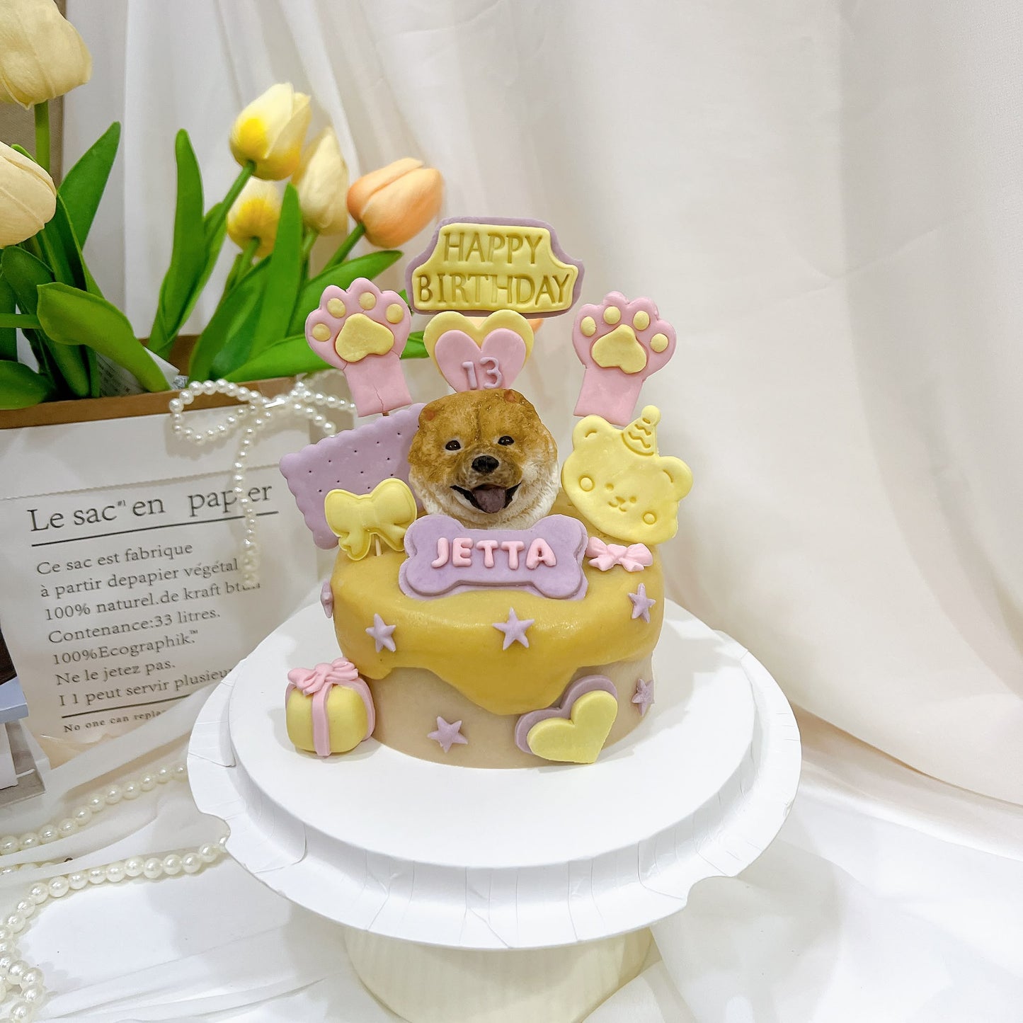 3D Customized Pawty Pup Cake