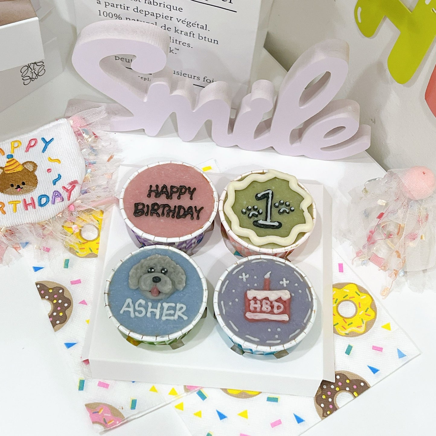 2D Dog/Cat Pupcakes - Pets Delight Bakery Pte Ltd