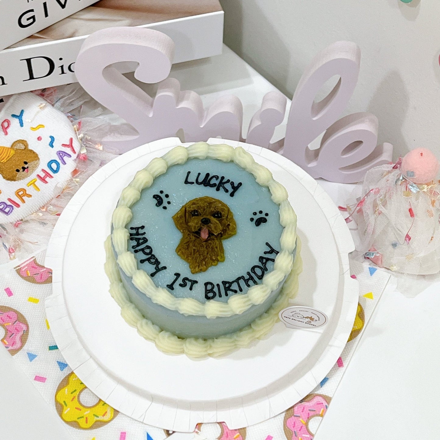 2D Face Simple Cake - Pets Delight Bakery Pte Ltd