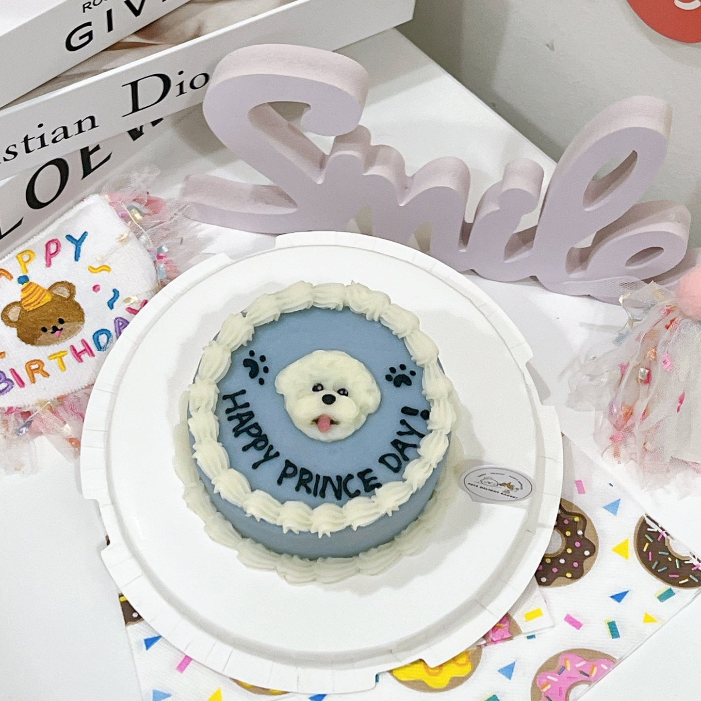 2D Face Simple Cake - Pets Delight Bakery Pte Ltd