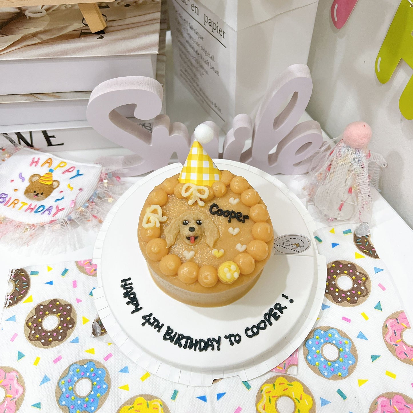 2D Custom Dog/Cat Bubbles Cake