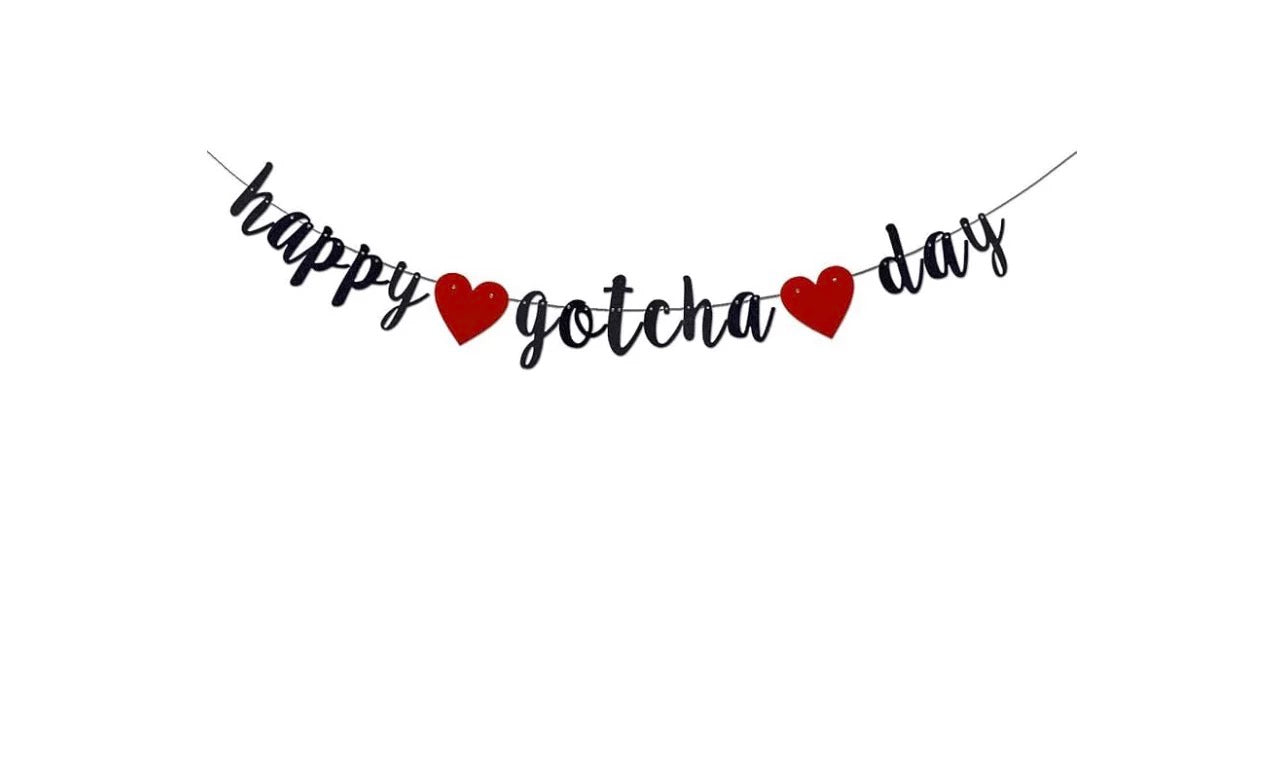 Happy Gotcha Day Banner Set
