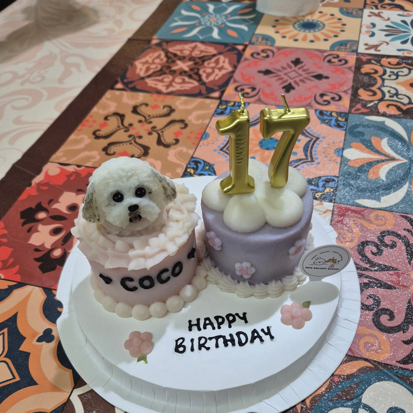 3D Dog/Cat Double Delight Mini Cake Platter