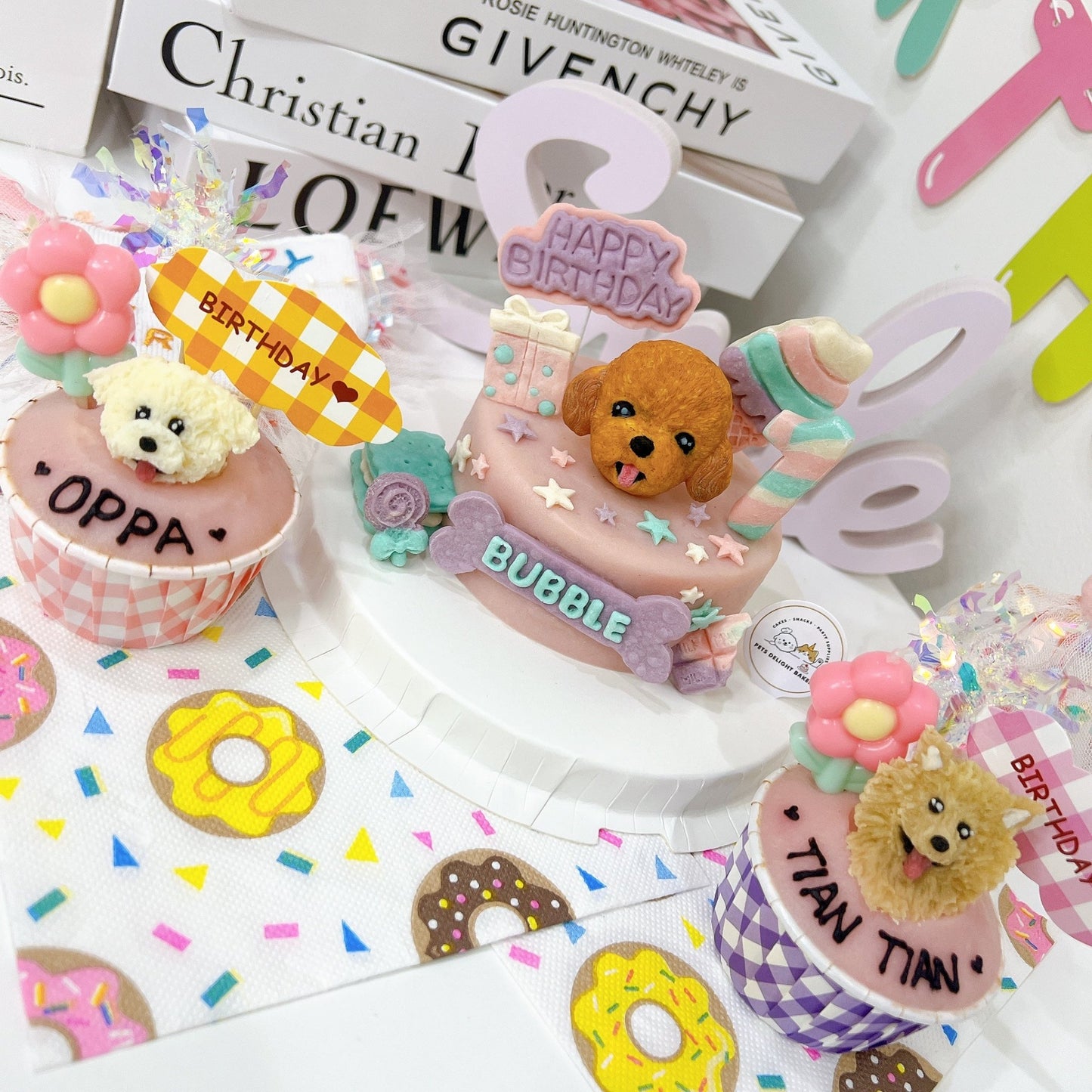 3D Cake + 3D Cupcake Bundle Set - Pets Delight Bakery Pte Ltd
