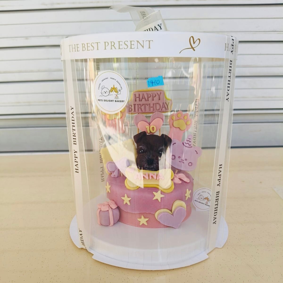 3D Customized 2 tone frosting Dog/Cat Cake - Pets Delight Bakery Pte Ltd