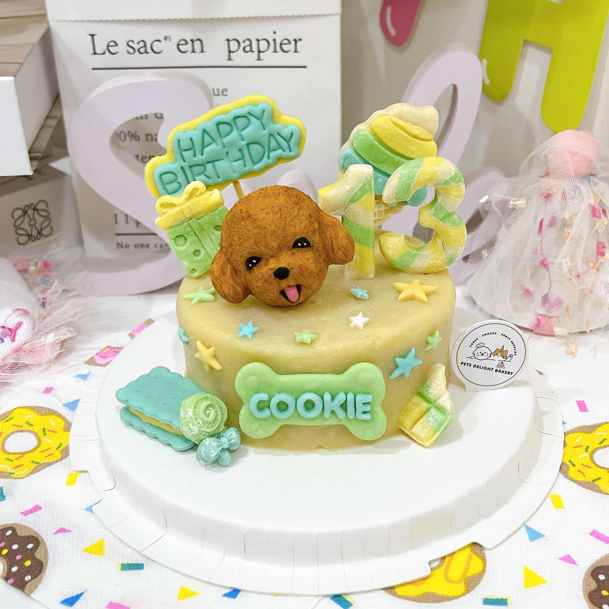 3D Customized Sweet Candyland Dog/Cat Cake - Pets Delight Bakery Pte Ltd