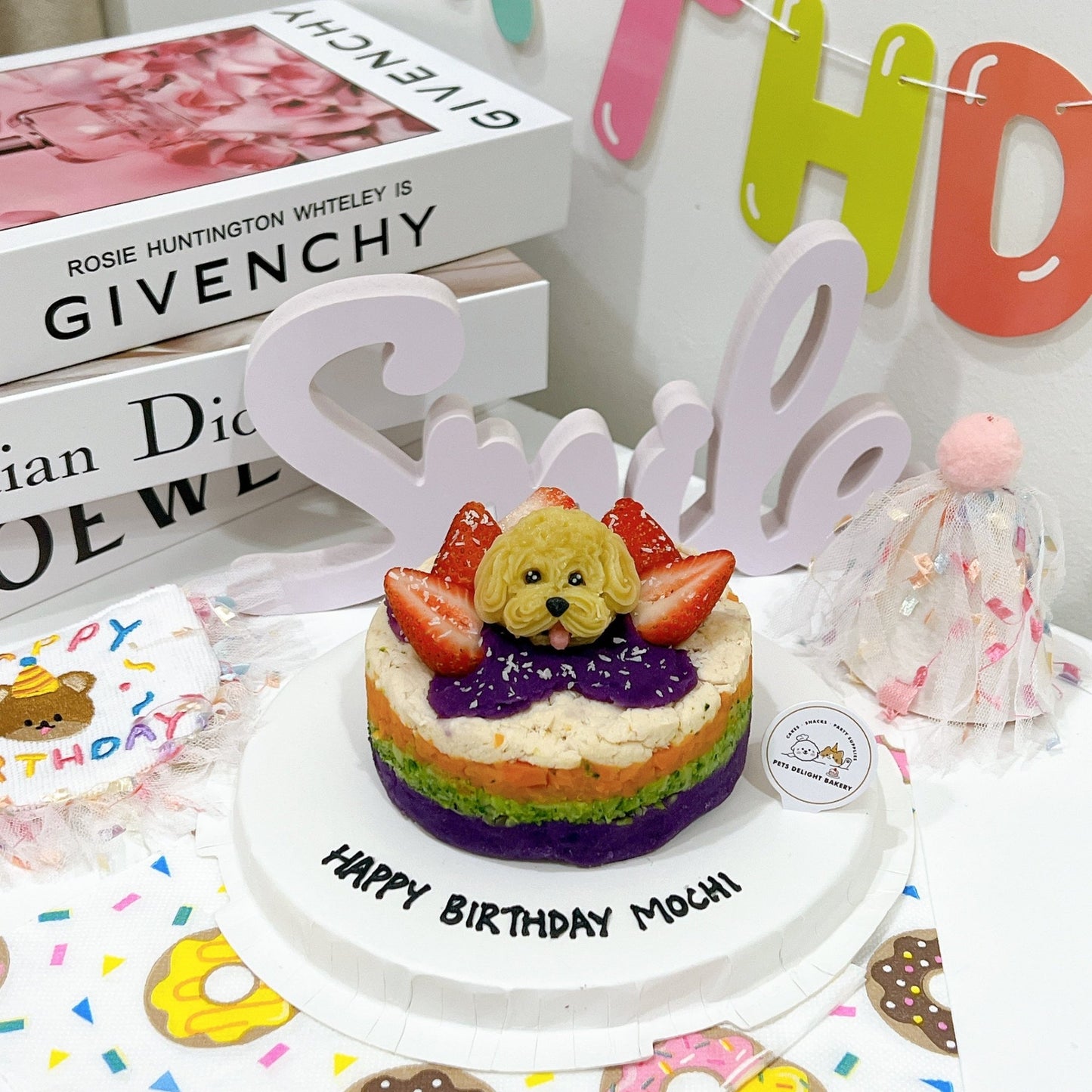 3D Dog Layering Cake - Pets Delight Bakery Pte Ltd
