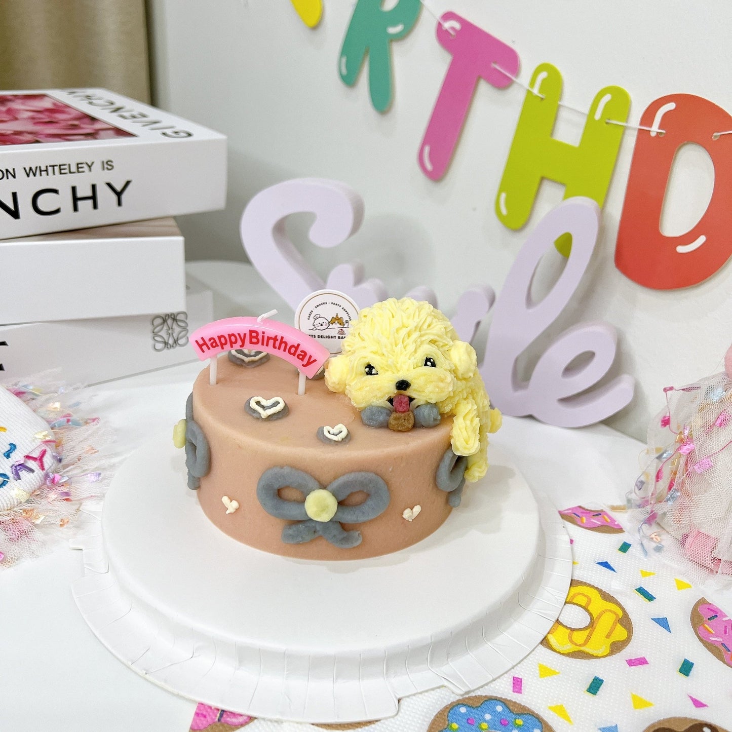 3D Dog Lying on the Cake - Pets Delight Bakery Pte Ltd