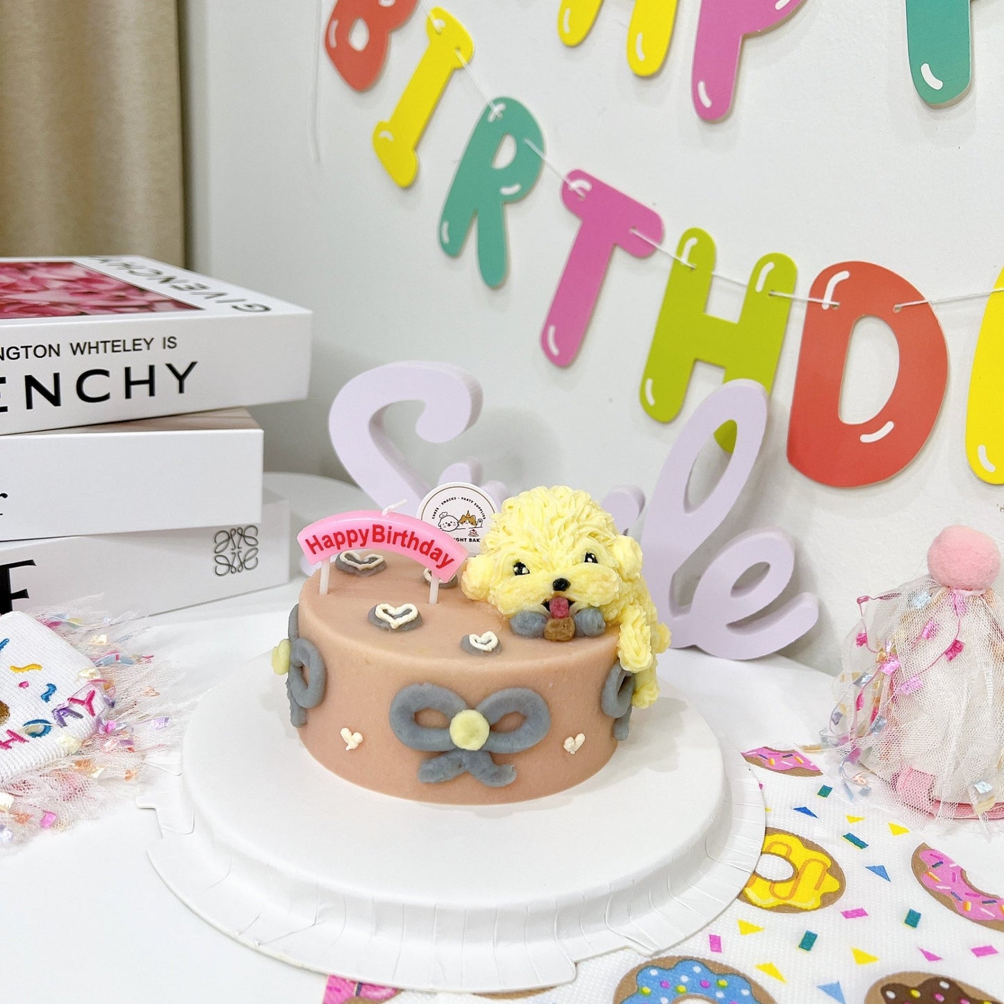 3D Dog Lying on the Cake - Pets Delight Bakery Pte Ltd