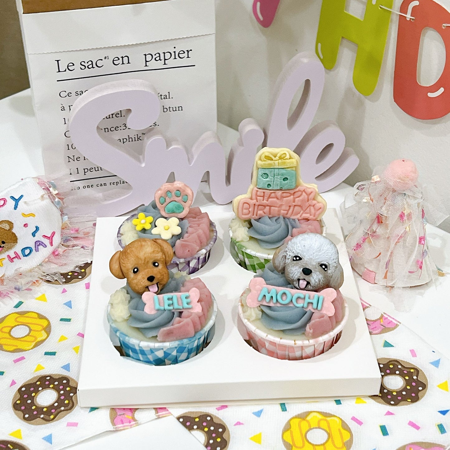 3D Dog/Cat Designed Pupcakes - Pets Delight Bakery Pte Ltd