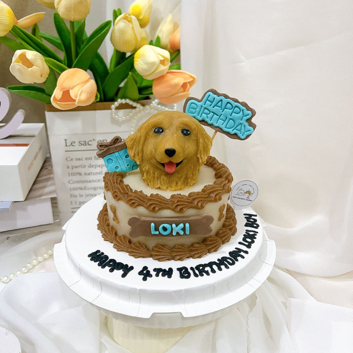 3D Customized Dog/Cat Big Head HBD Cake