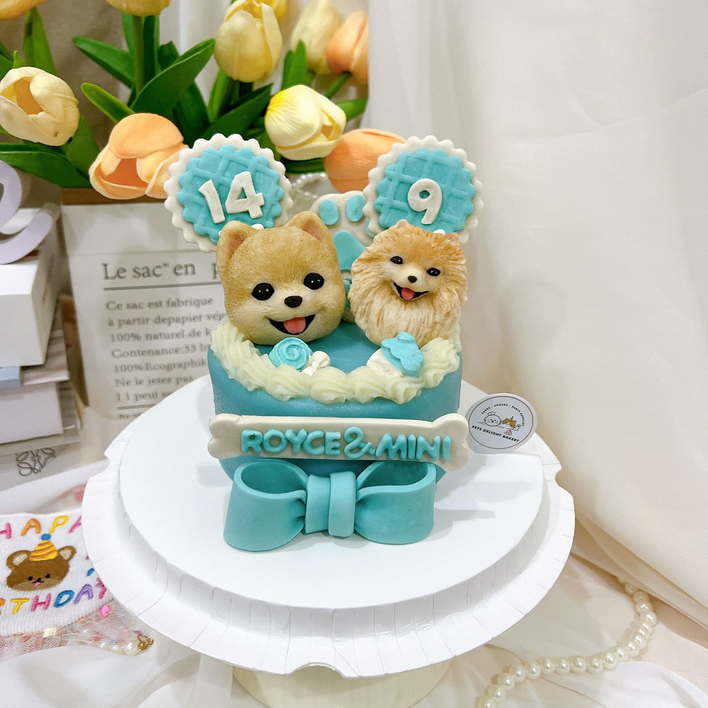3D Customized Paws-up Cake