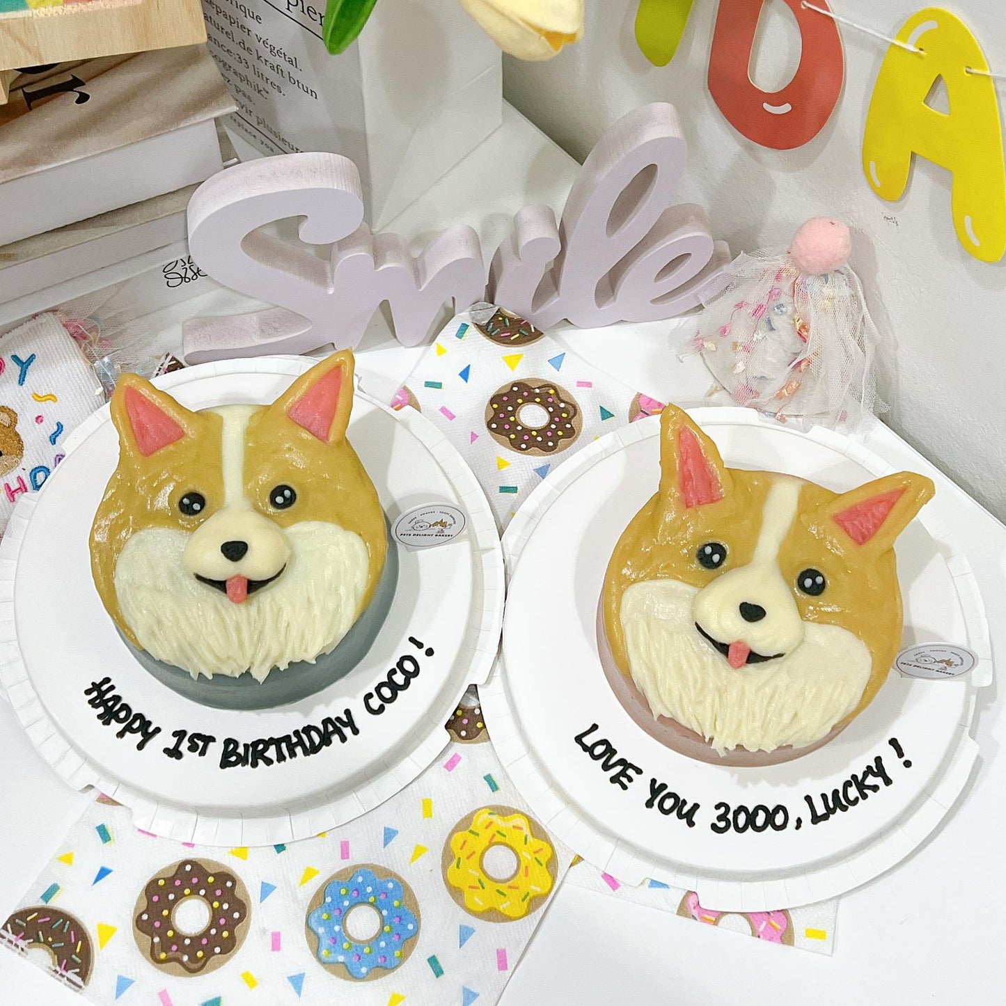 Corgi Pets/Puppy Face Cake
