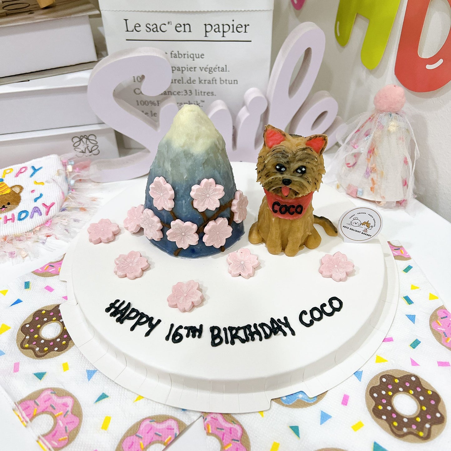 3D Mount Fuji Theme Dog/Cat Cake