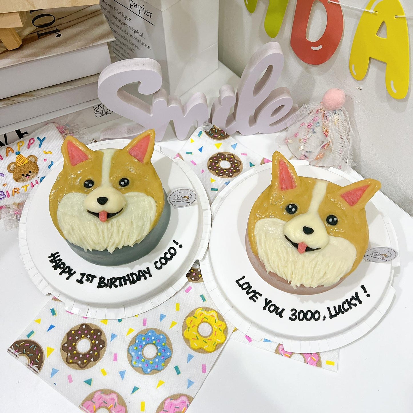 Corgi Pets/Puppy Face Cake