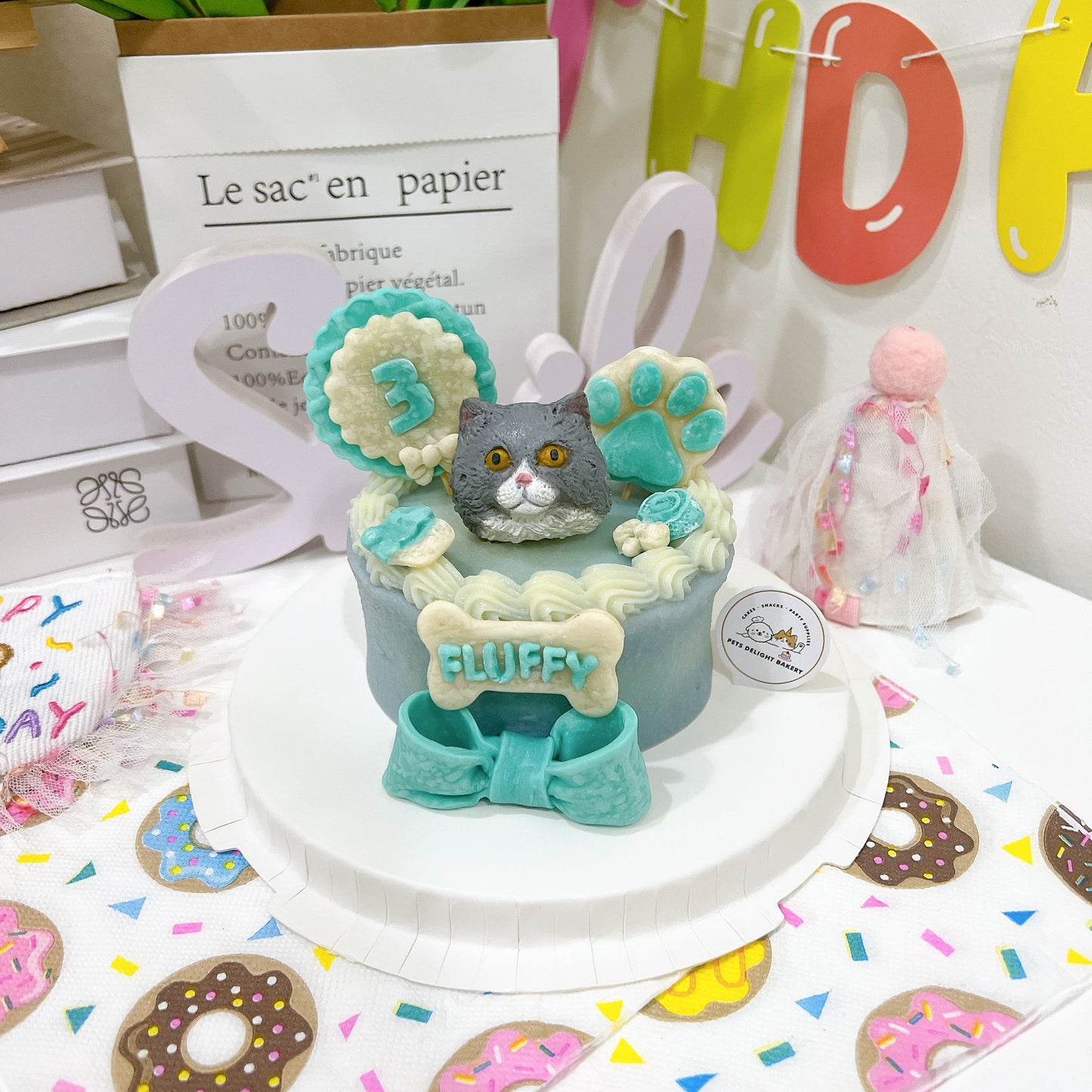 3D Customized Paws-up Cake