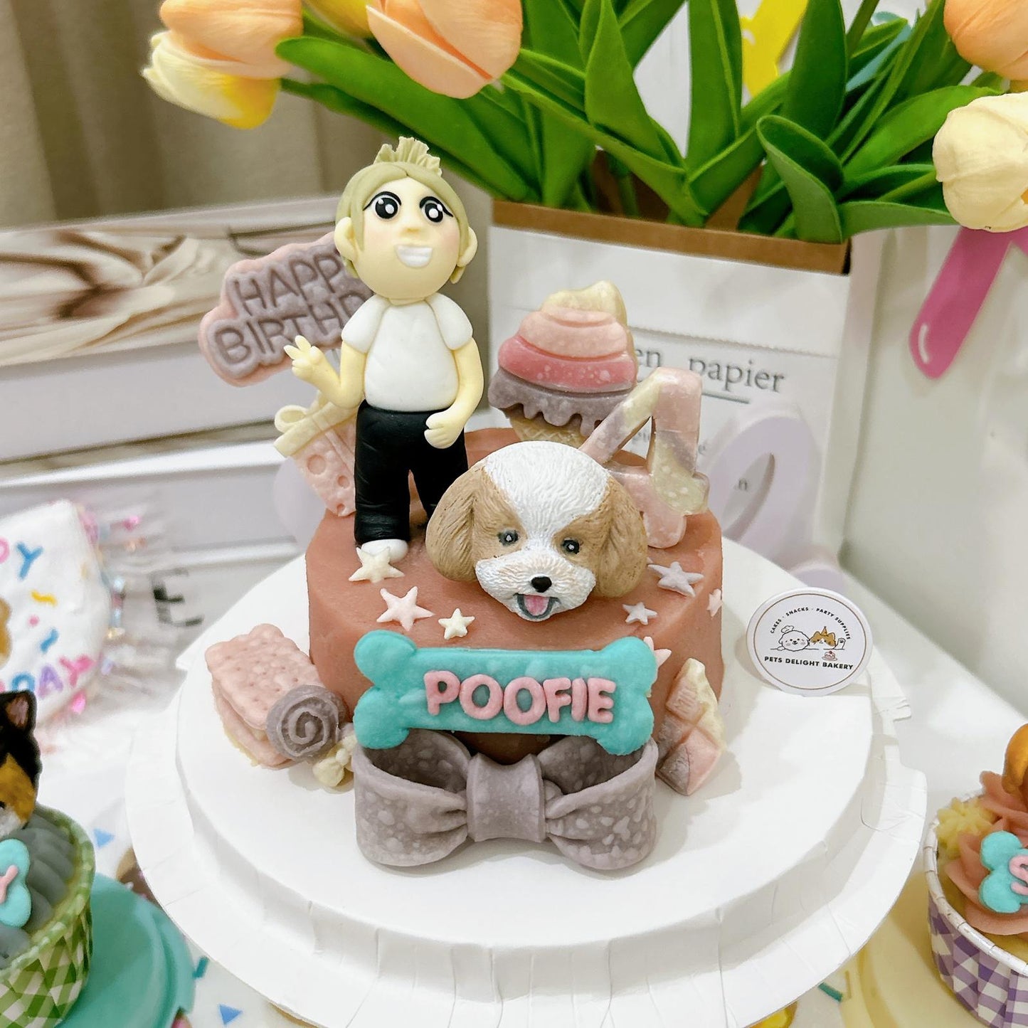 3D Customized Sweet Candyland Dog/Cat Cake