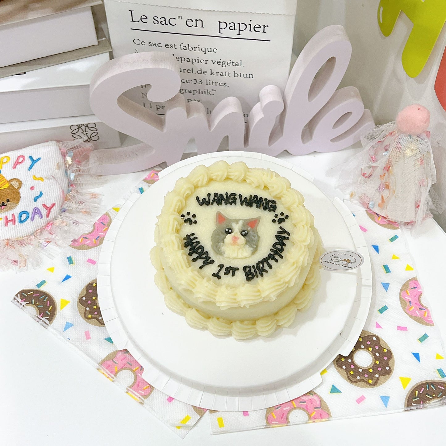 2D Custom Dog/Cat Simple Cake