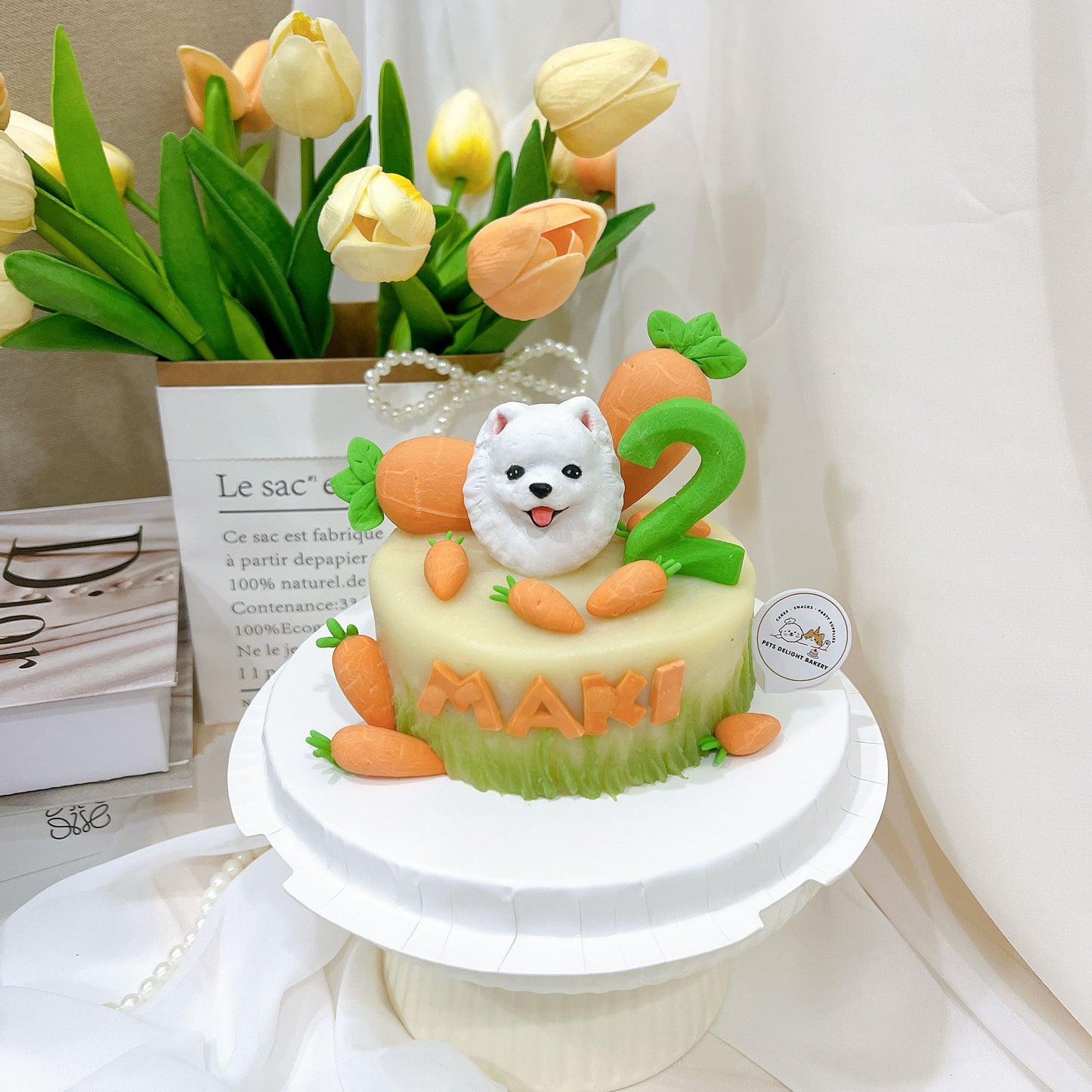 3D Custom Dog/Cat Carrots Cake