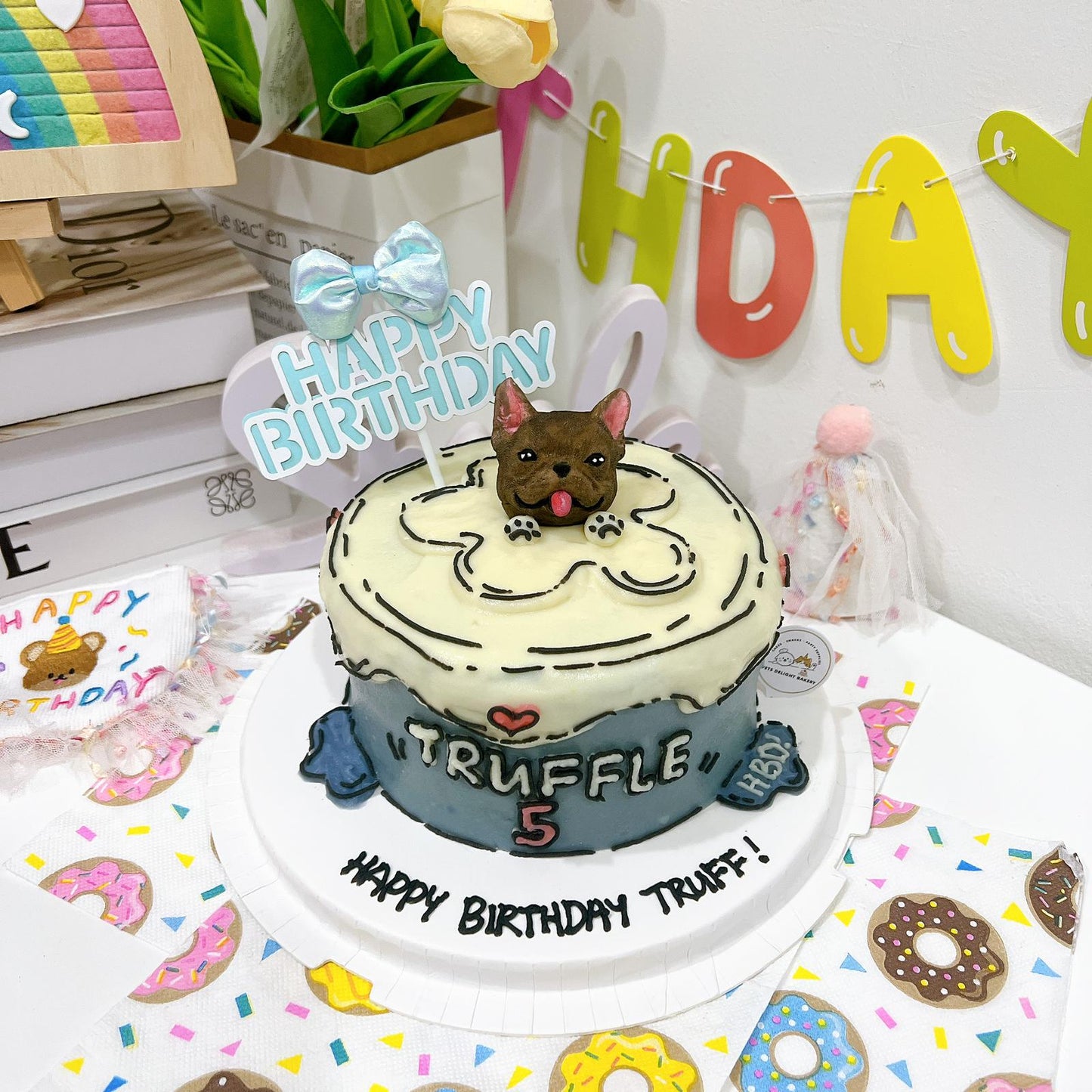 3D Customized Dog/Cat Comic Tall Cake