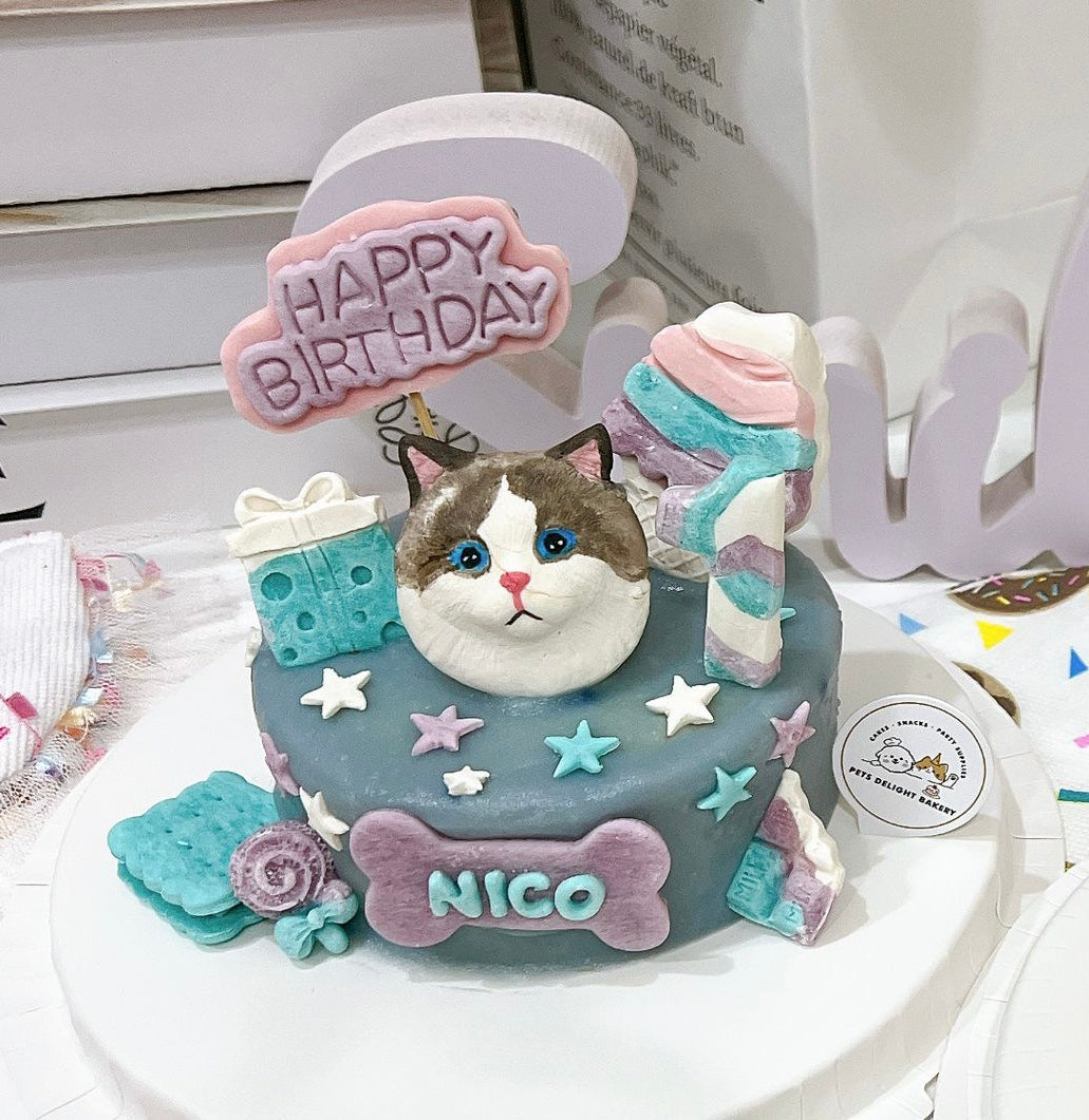 3D Customized Sweet Candyland Dog/Cat Cake