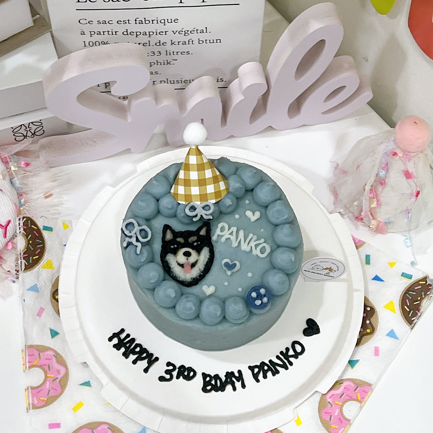 2D Custom Dog/Cat Bubbles Cake