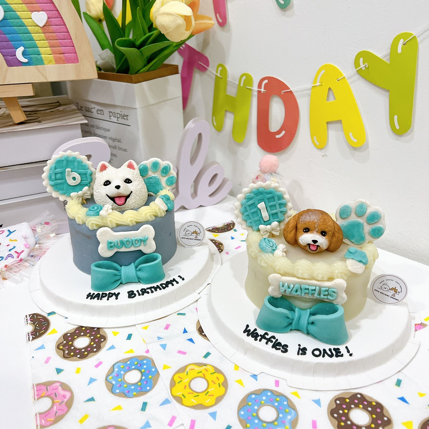 3D Customized Paws-up Cake