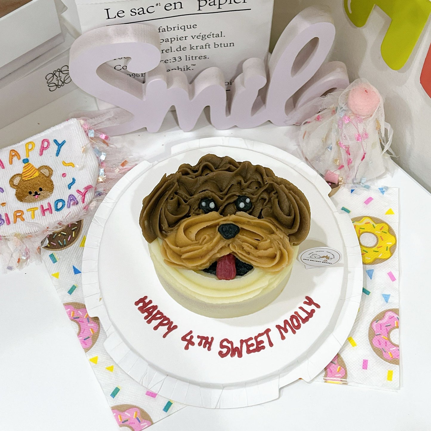 Poodle Face Pets/Puppy Cake