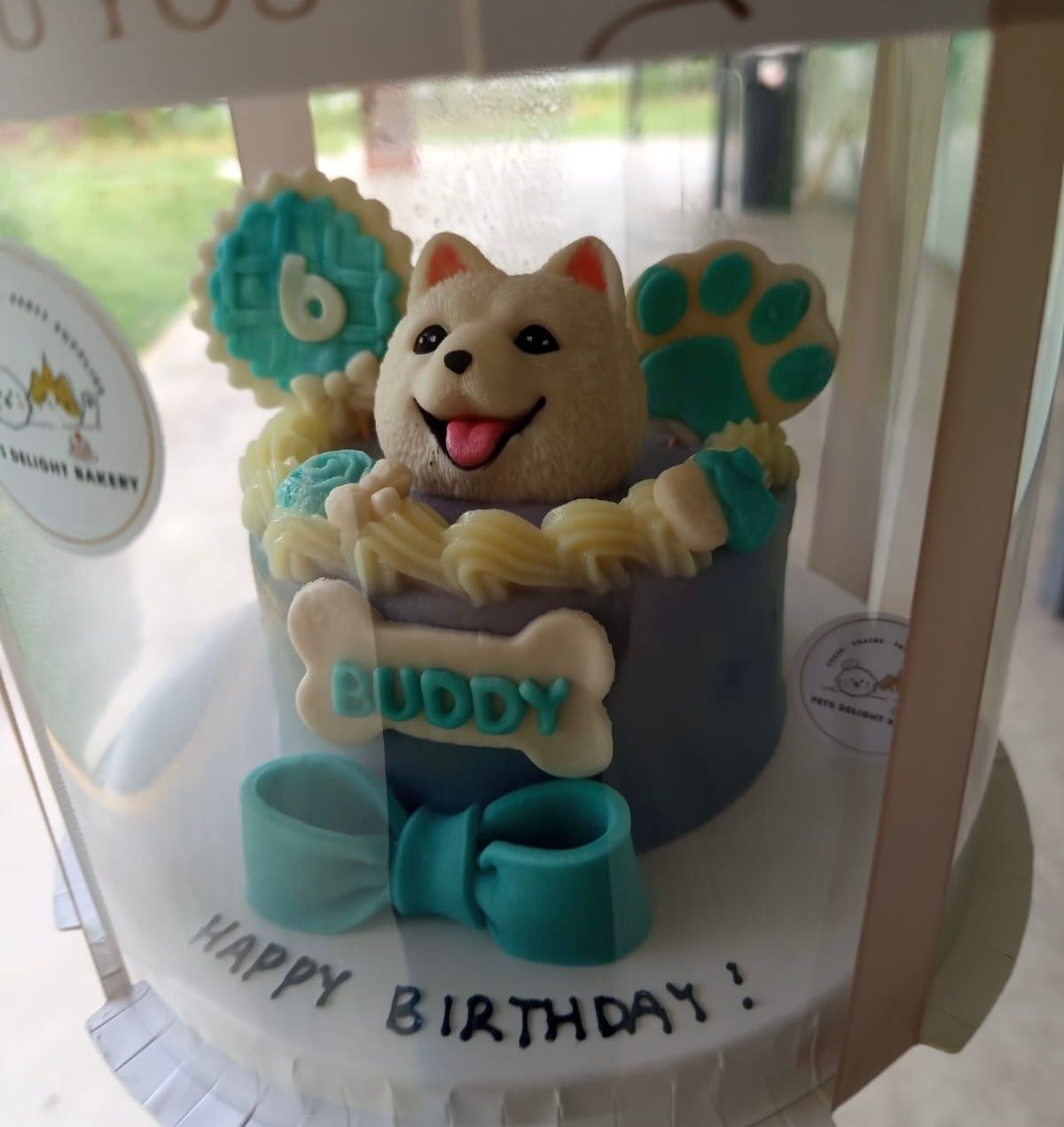 3D Customized Paws-up Cake