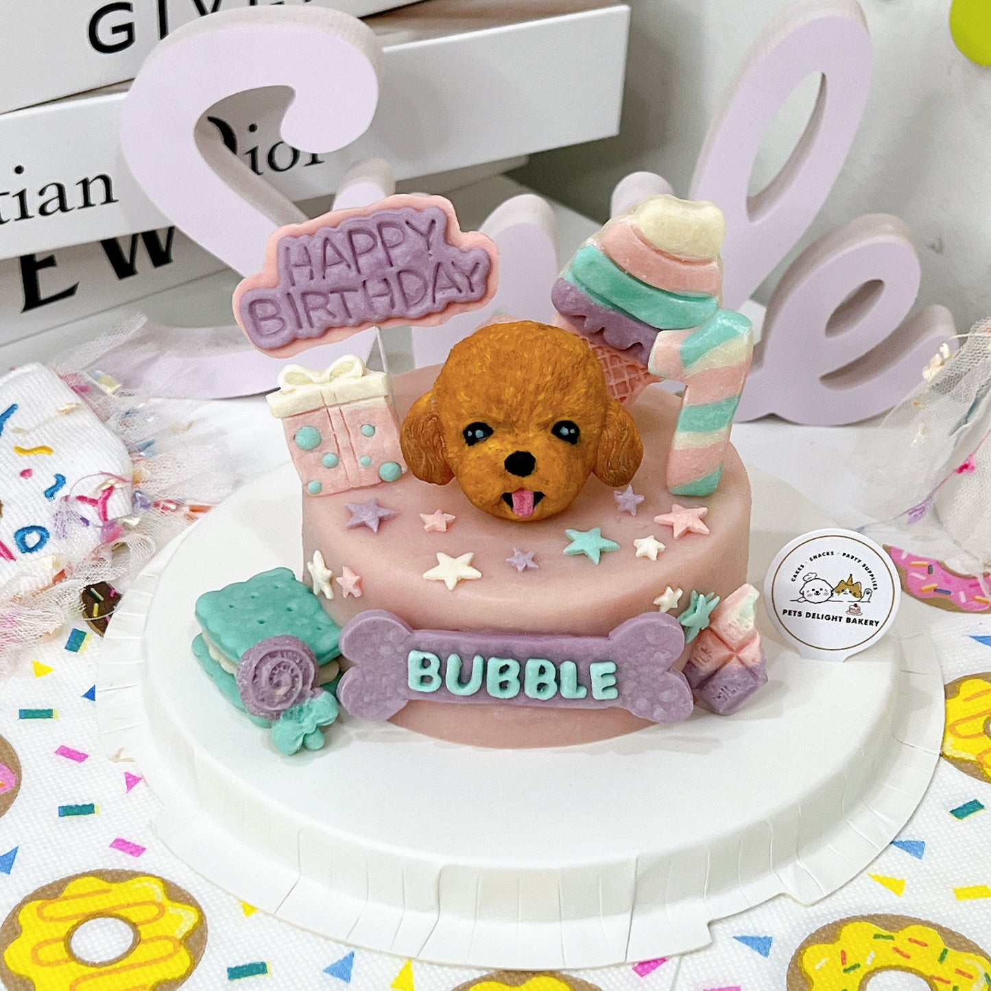 3D Customized Sweet Candyland Dog/Cat Cake