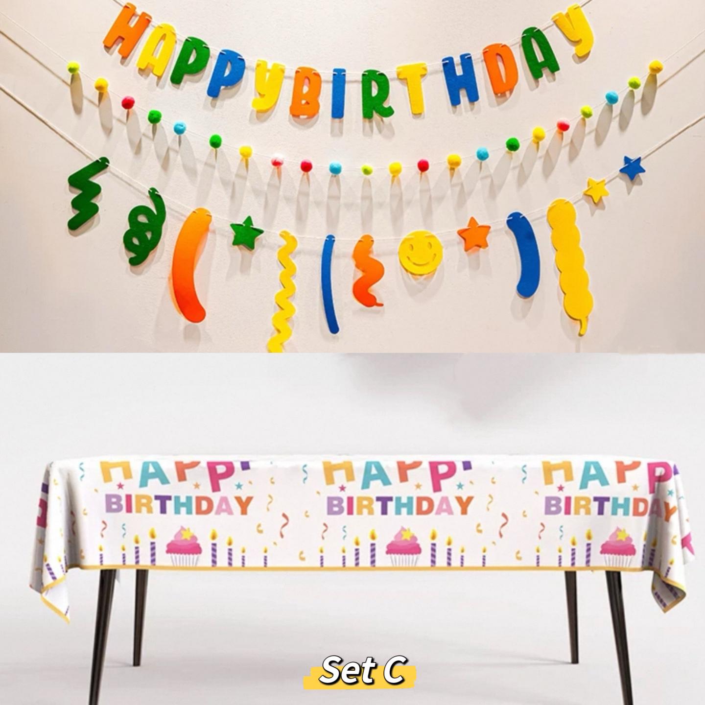 Birthday Party Decoration Kit - Pets Delight Bakery Pte Ltd