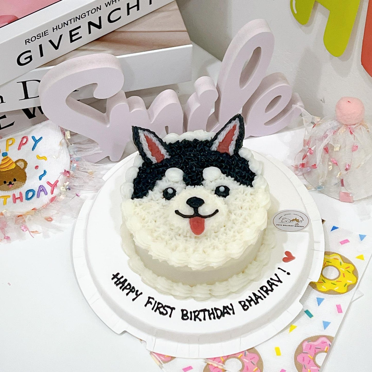 Husky Pets/Puppy Face Cake - Pets Delight Bakery Pte Ltd
