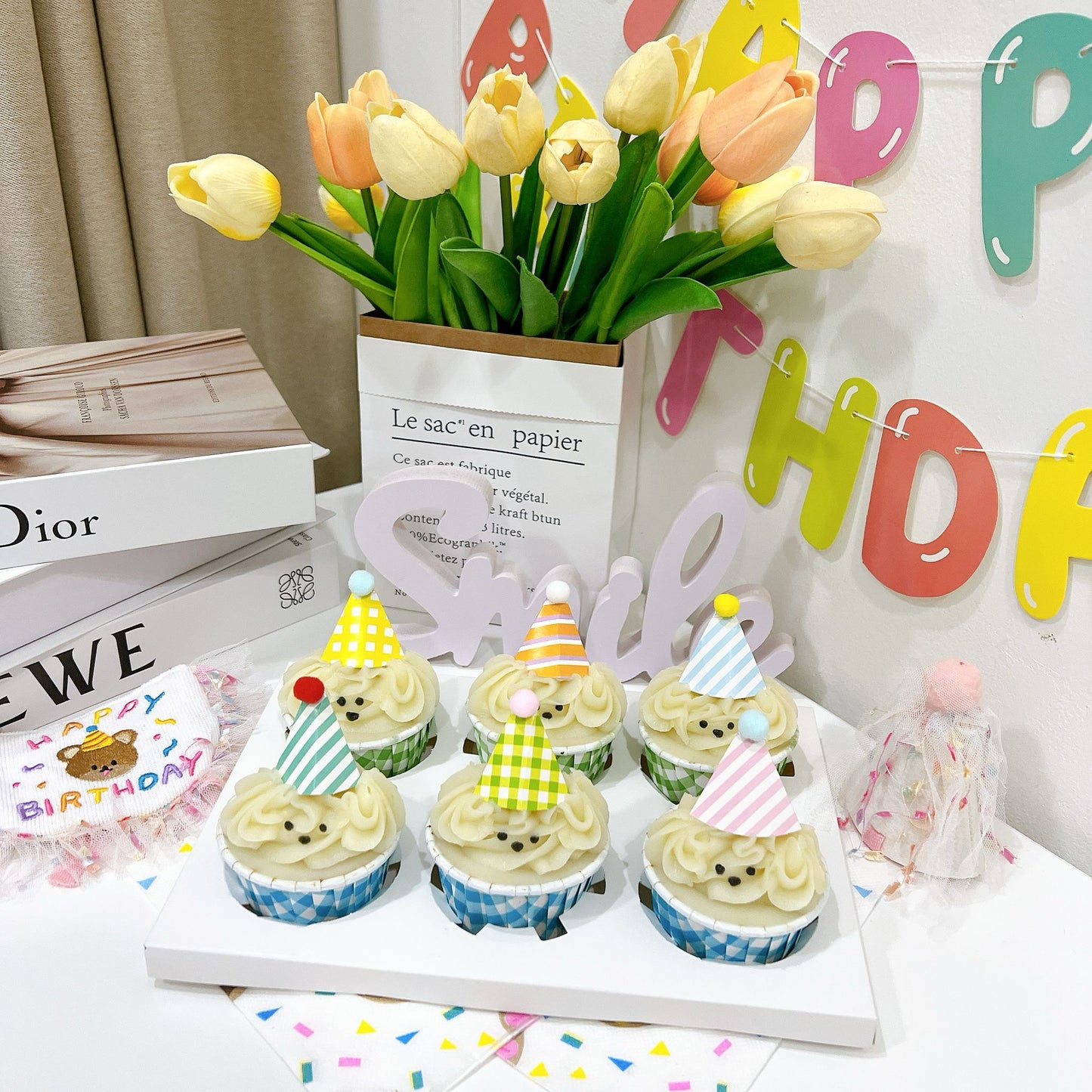 Party Hat Doggy Pupcakes - Pets Delight Bakery Pte Ltd