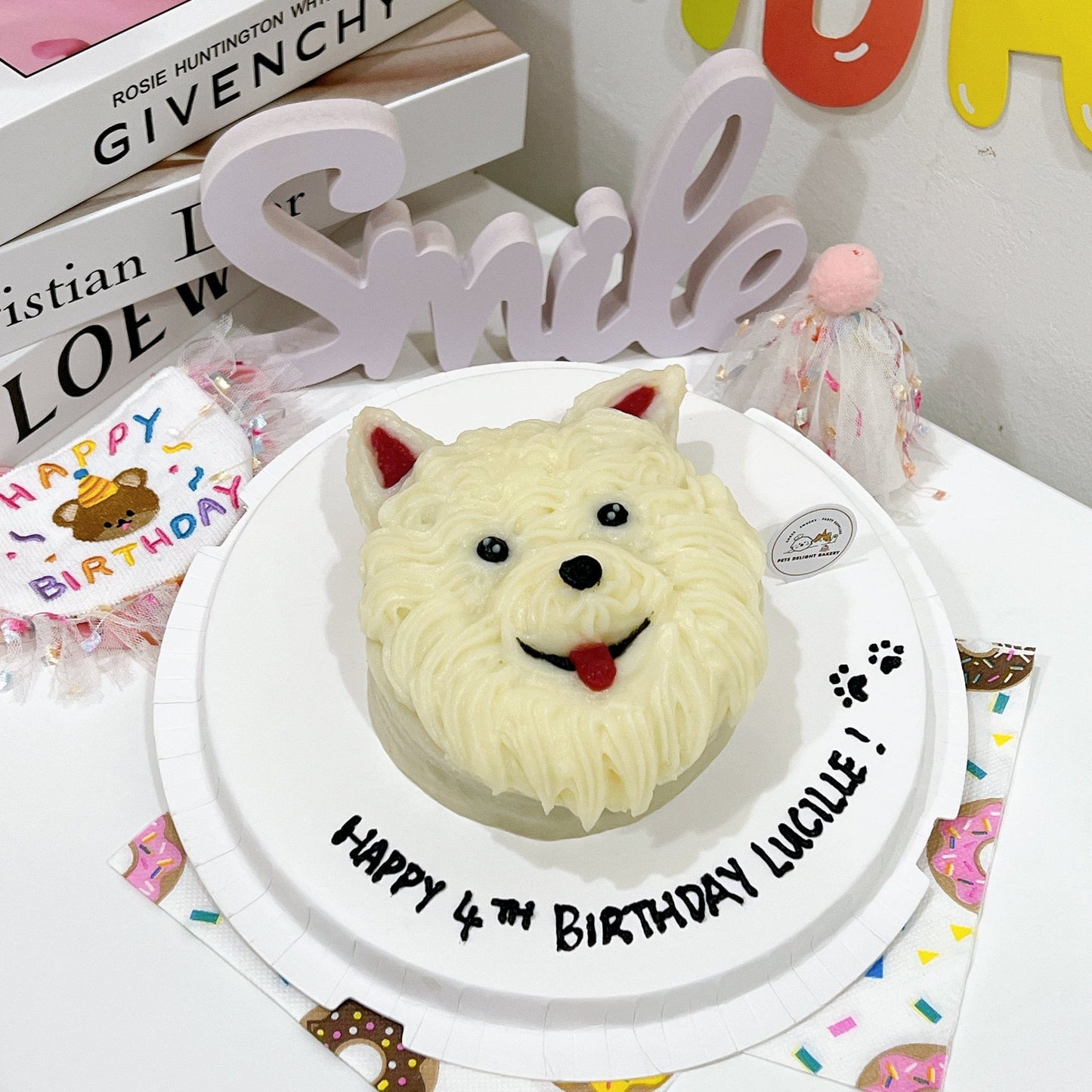 Samoyed Face Cake - Pets Delight Bakery Pte Ltd