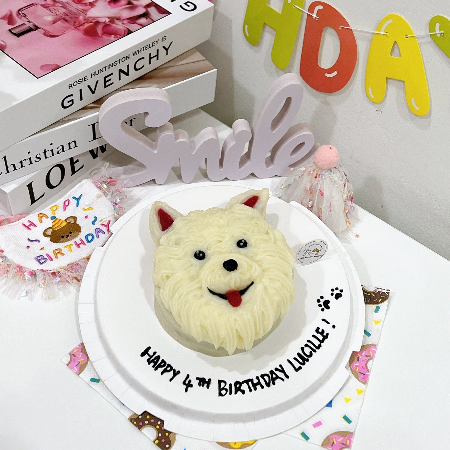 Samoyed Face Cake - Pets Delight Bakery Pte Ltd