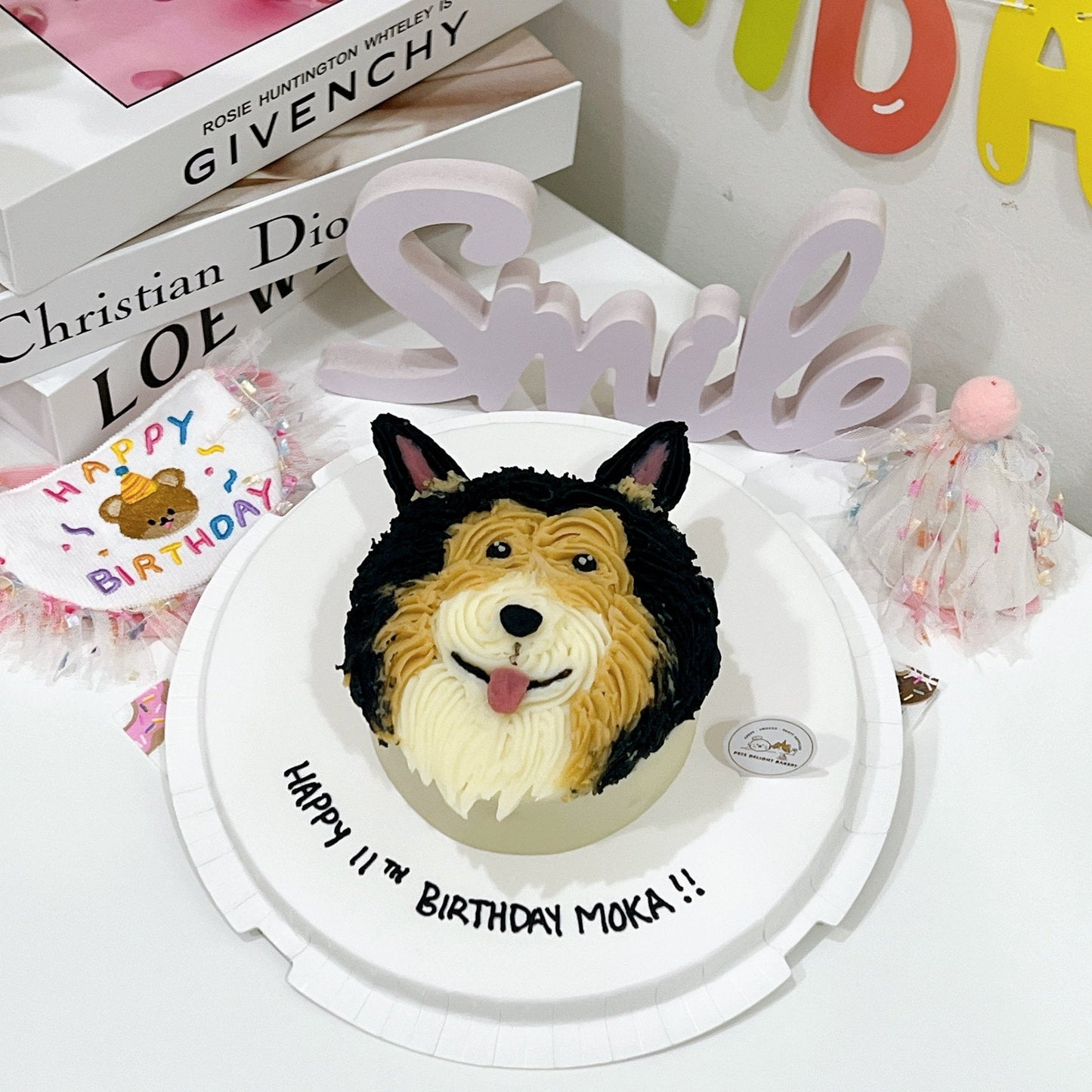 Scotch Collie Pets/Puppy Face Cake - Pets Delight Bakery Pte Ltd