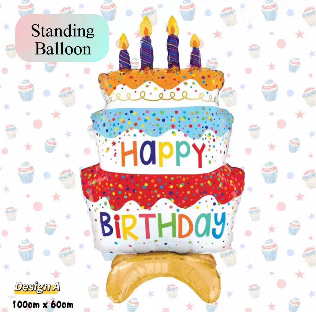 Standing Birthday Balloon - Pets Delight Bakery Pte Ltd