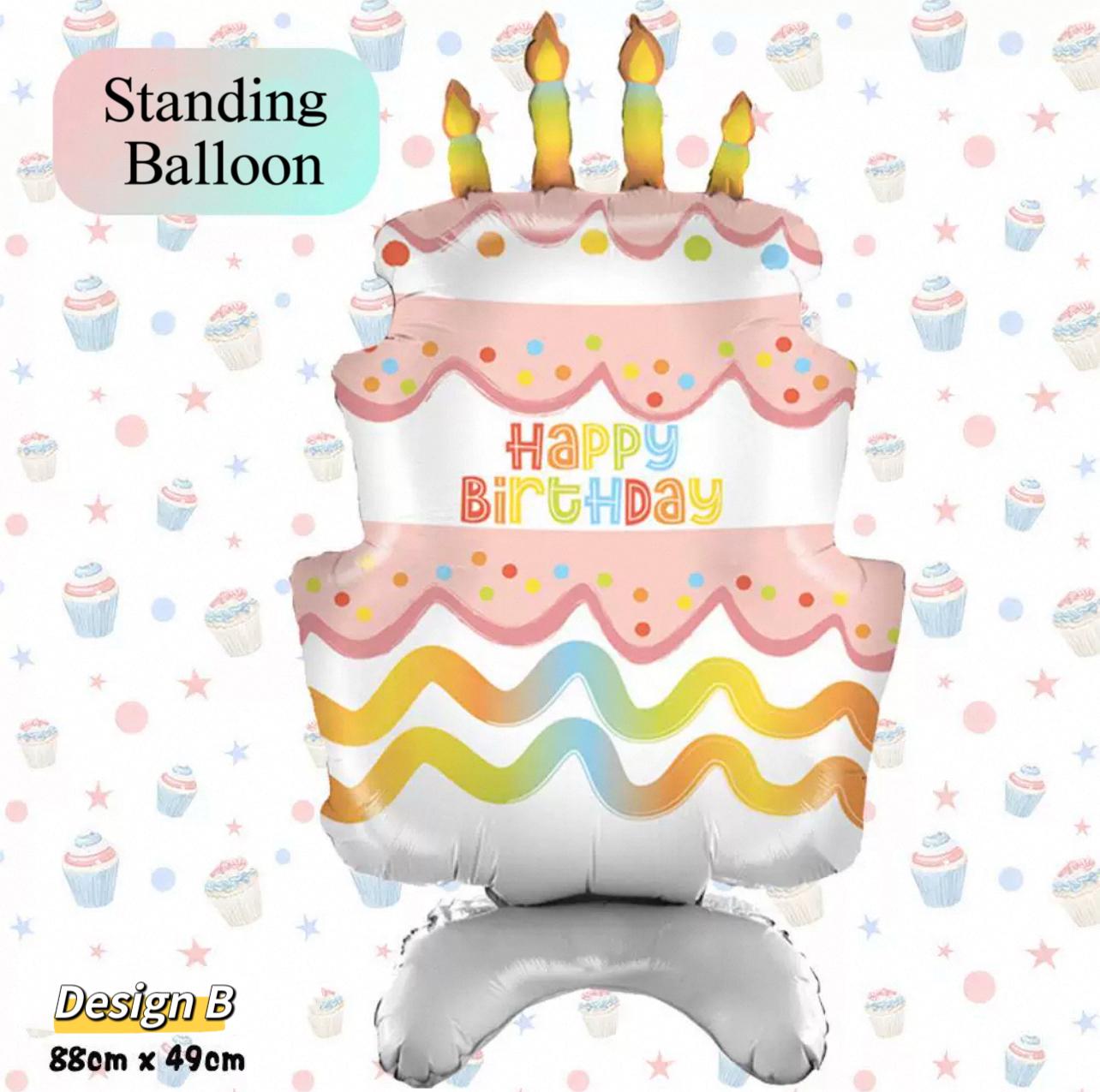 Standing Birthday Balloon - Pets Delight Bakery Pte Ltd