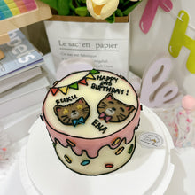2D Tall Customized Dog/Cat Comic Cake