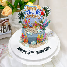 Tropical Surf Beach Pawty Cake