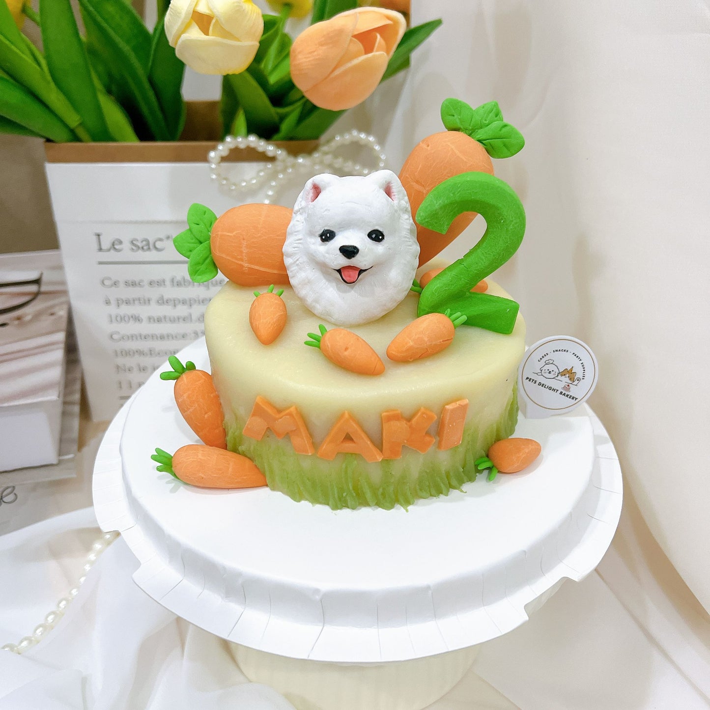3D Custom Dog/Cat Carrots Cake