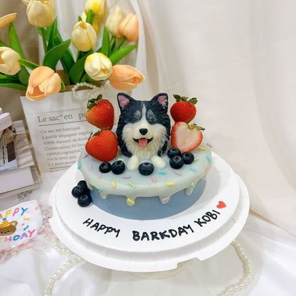 3D Customized Dog/Cat Berries Cake
