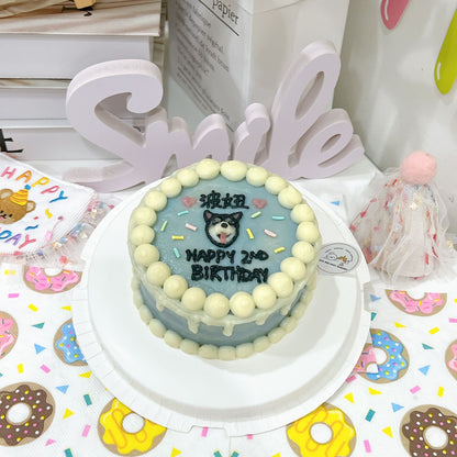 2D Custom Dog/Cat Dripping Cake - Pets Delight Bakery Pte Ltd