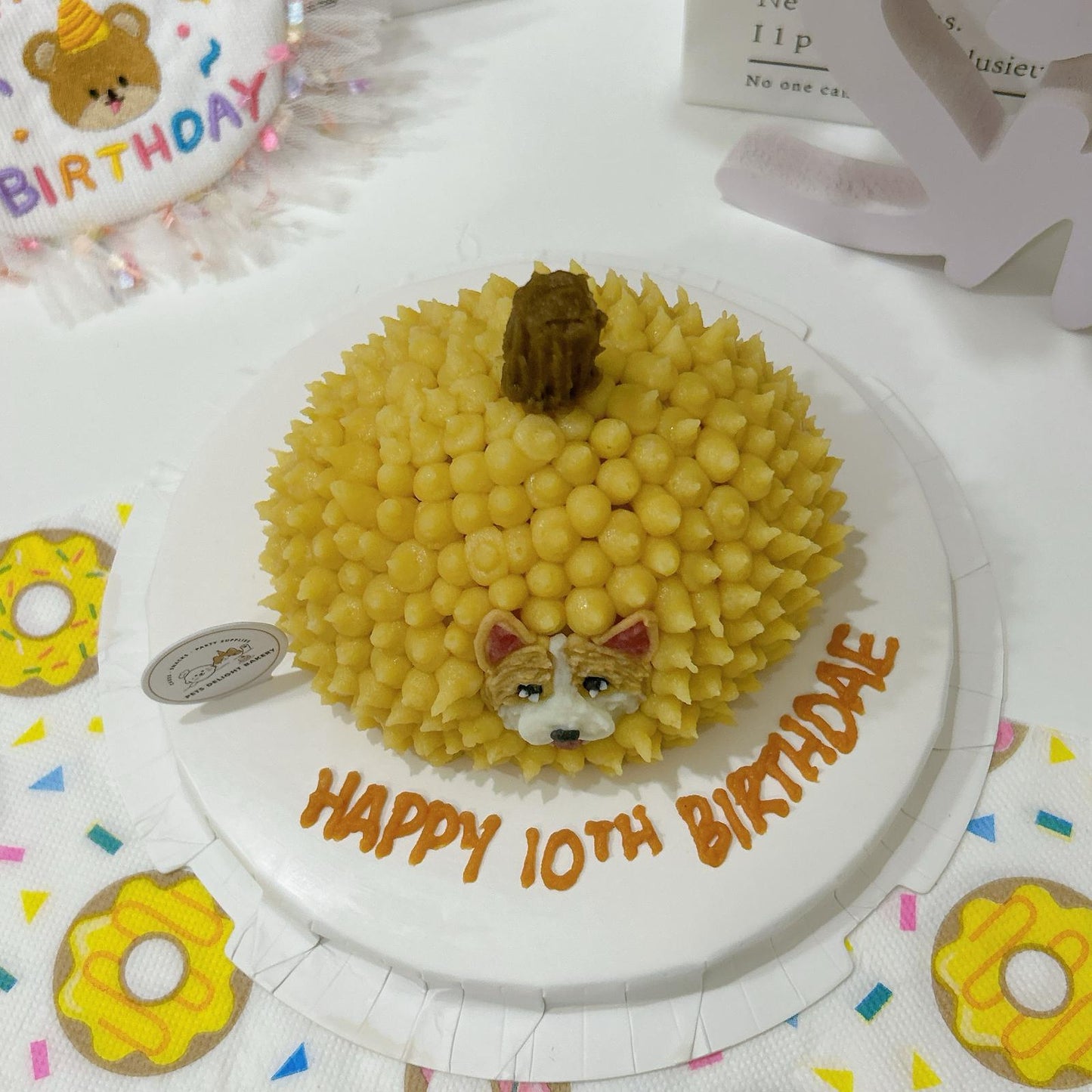 2D Dog/Cat Durian Cake - Pets Delight Bakery Pte Ltd