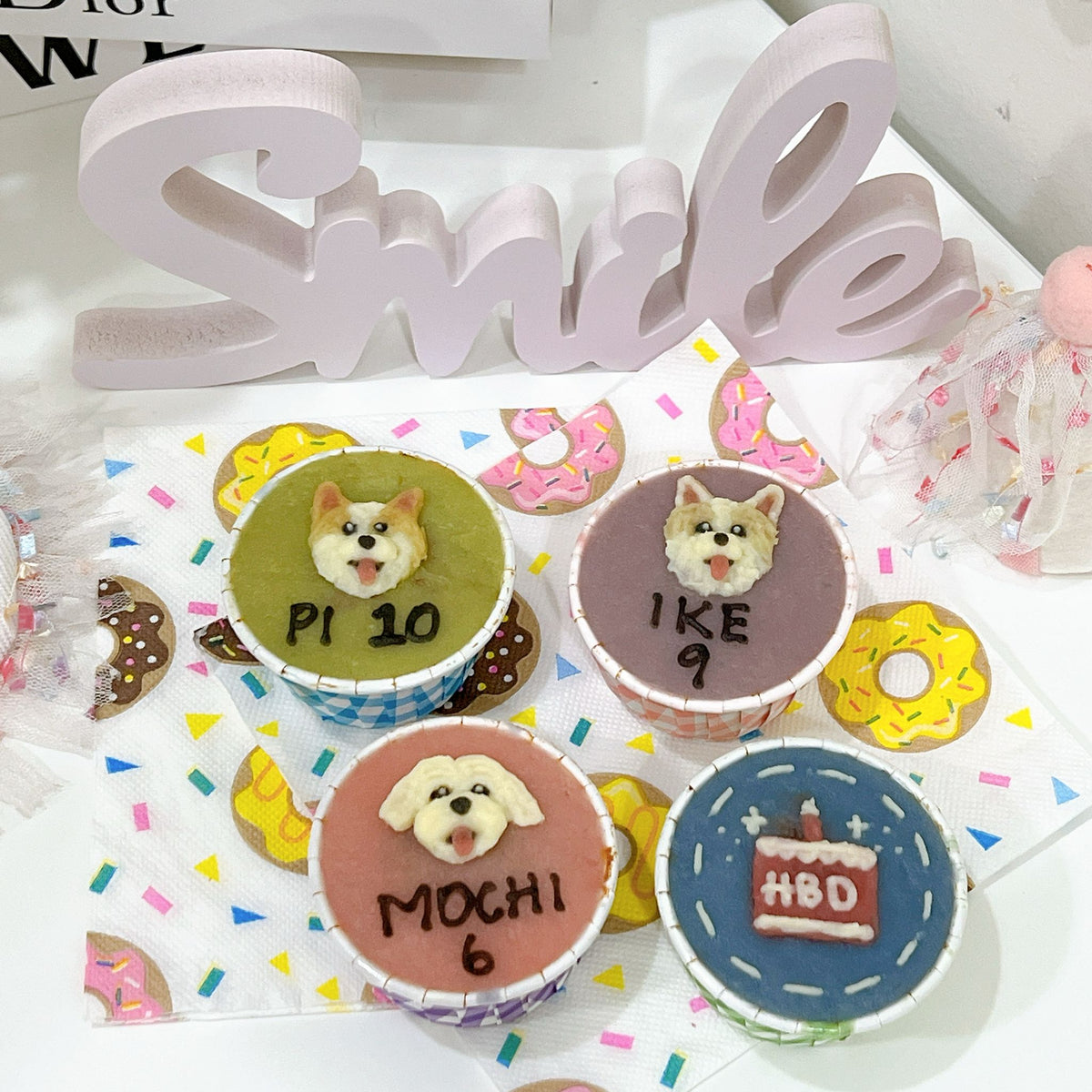 2D Dog/Cat Pupcakes (Same-day) - Pets Delight Bakery Pte Ltd